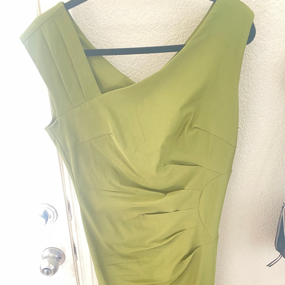 Olive light green 1950’s dress.